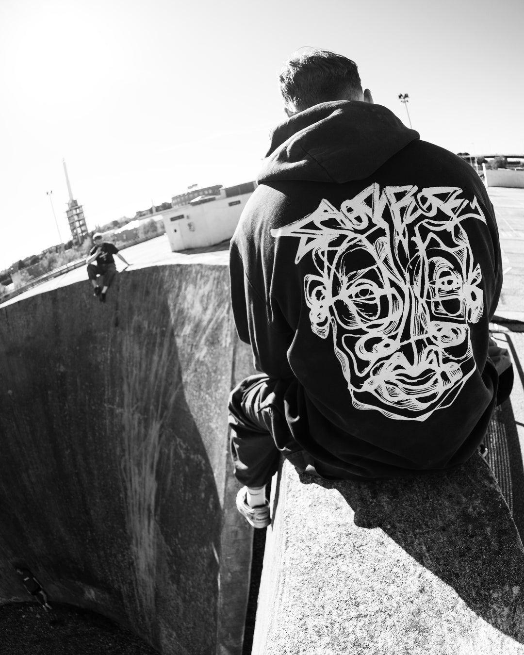 INK FACE HOODIE | STORROR | parkour clothing & technical sportswear