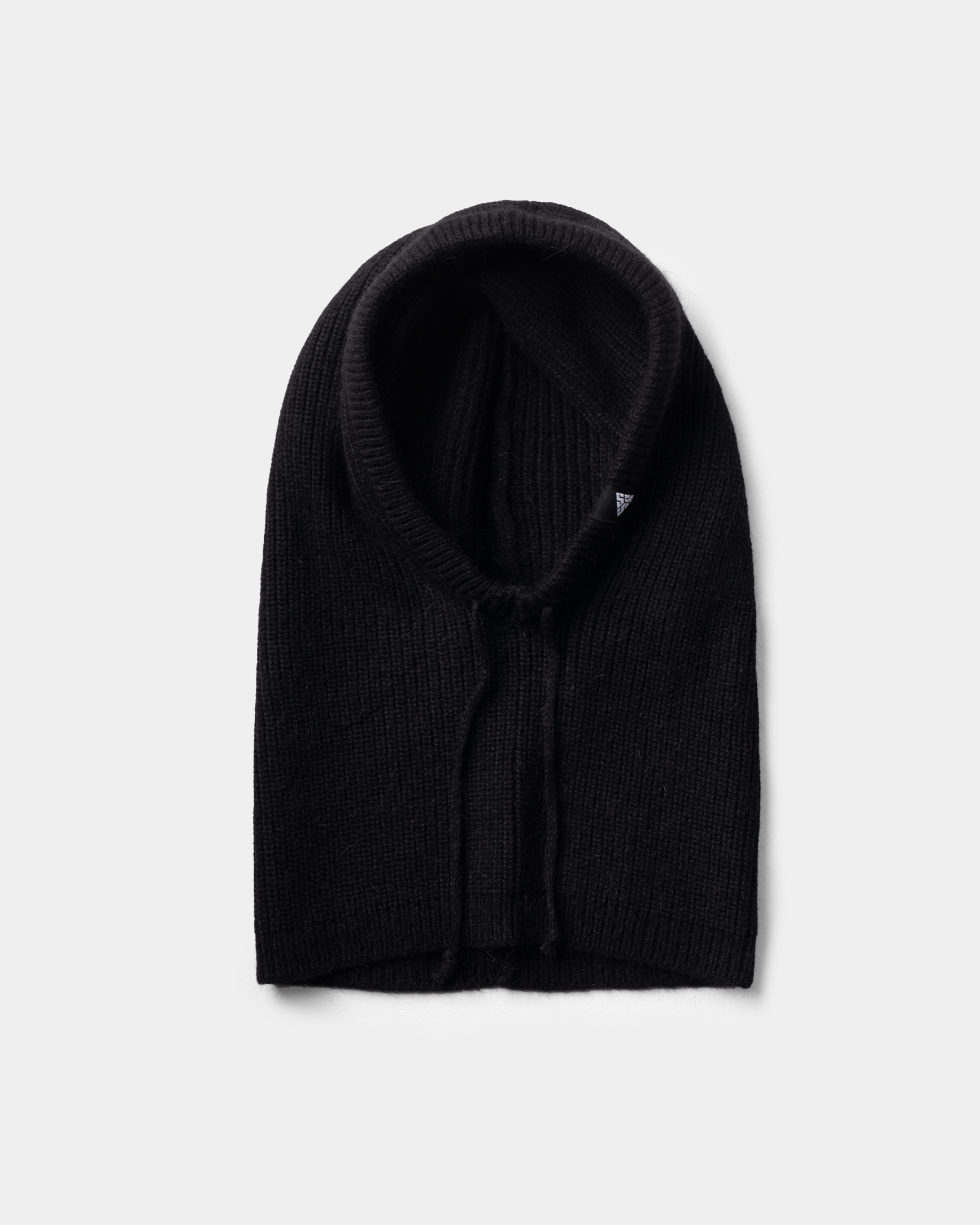 KNIT HOOD - BLACK