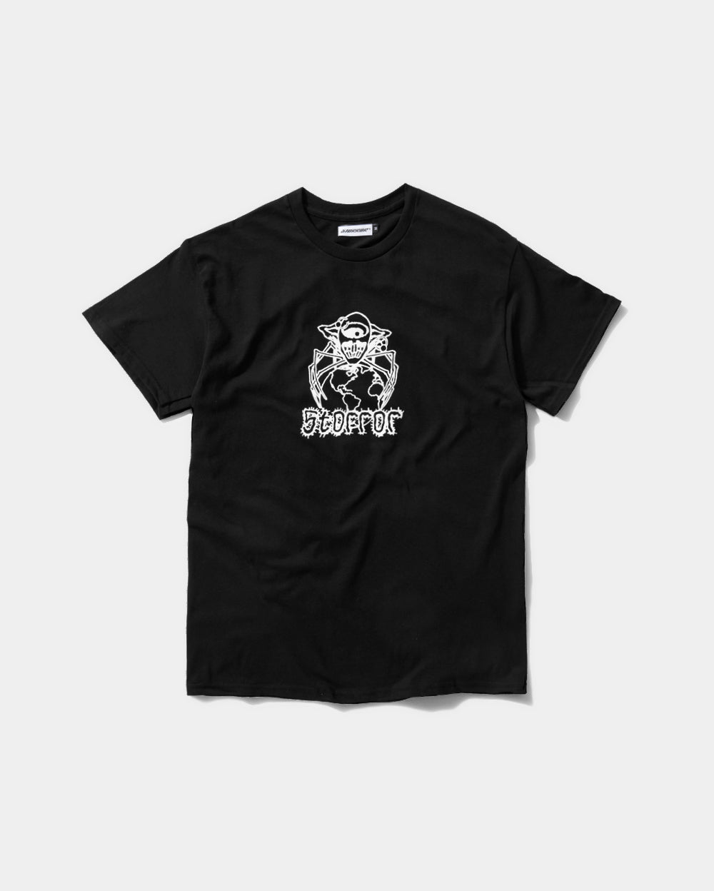 STORROR black alien t-shirt. Front. Parkour Clothing. Functional Streetwear. 