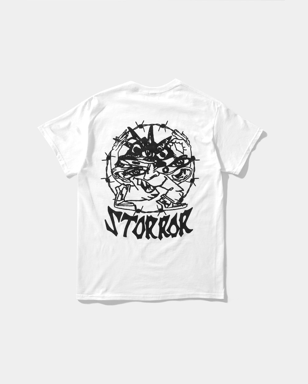 STORROR barbed t-shirt. Back. Parkour Clothing. Functional Streetwear. 